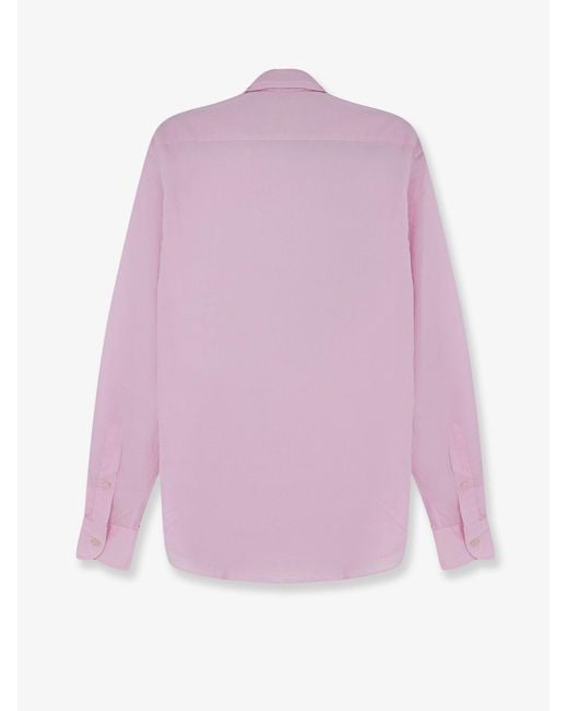Mc2 Saint Barth Pink Cotton Shirt for men