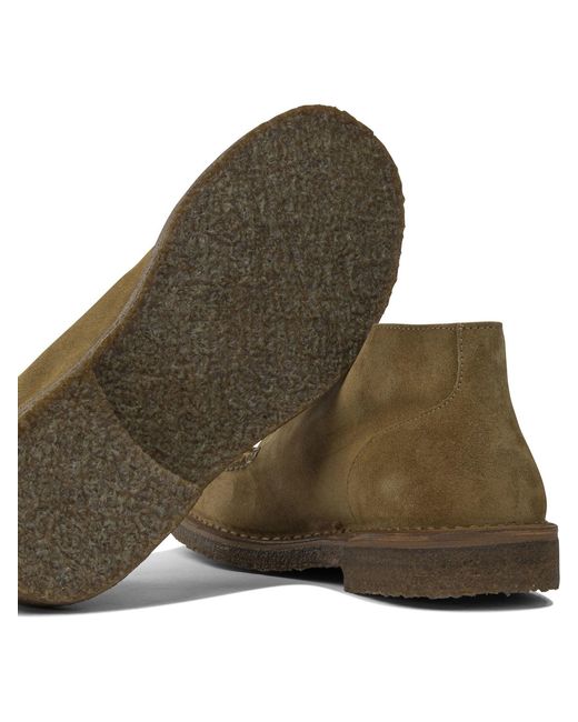 Astorflex Brown Deukeflex Leather Loafers for men