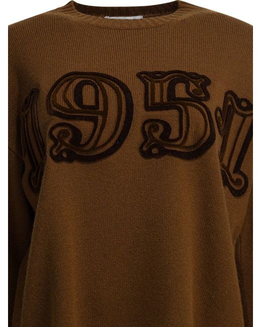Max Mara Brown Wool Cashmere Knitwear