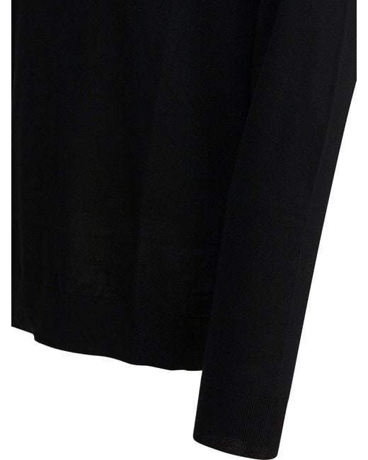 NN07 Black Merino Wool Knitwear for men