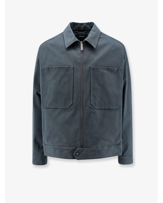 Laminar Blue Cotton Jacket for men