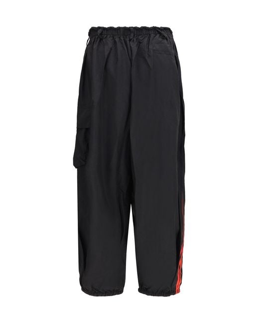 Y-3 Blue Nylon Cargo Pants for men