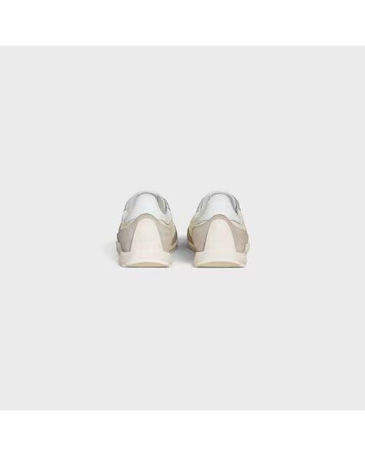 Céline White "Racer" Sneakers