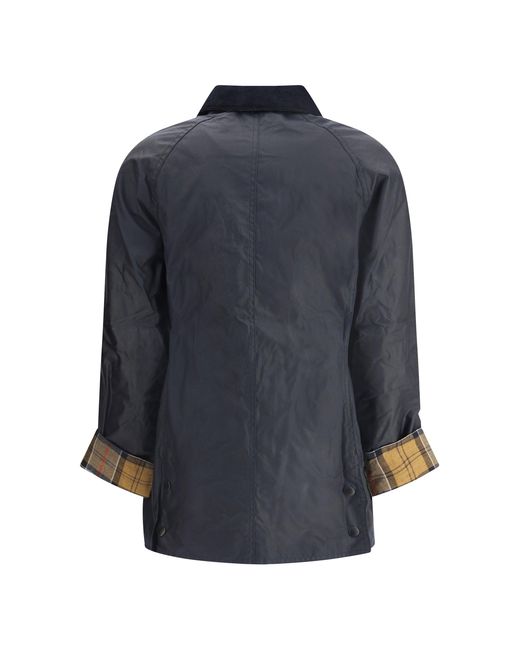 Barbour Blue Breadnell Waxed Jacket