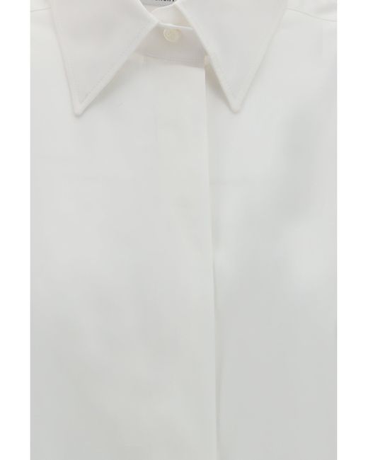 Givenchy White Backless Cotton Shirt