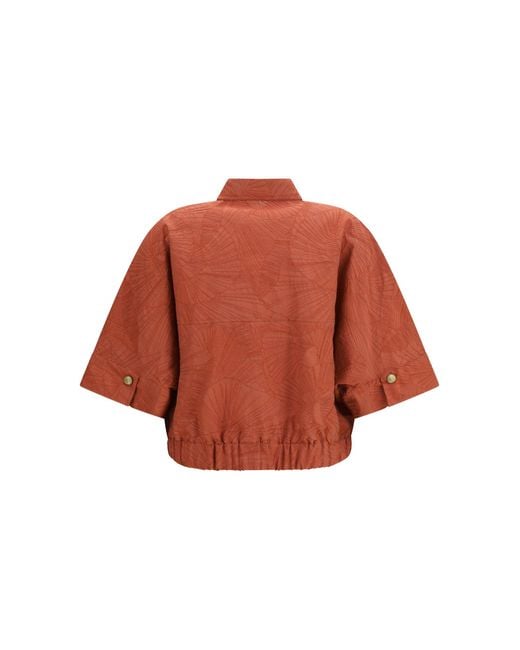 Brunello Cucinelli Orange Sun River Shirt