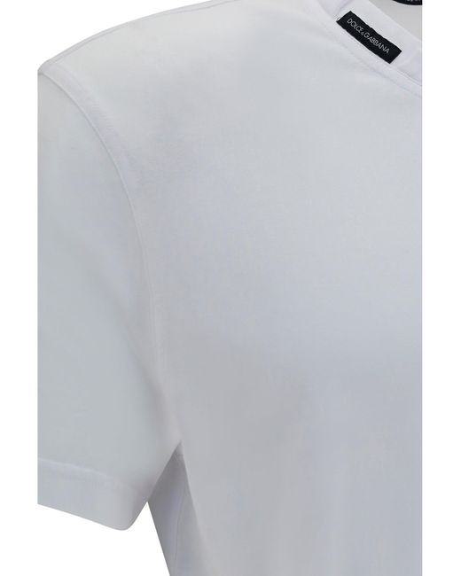Dolce & Gabbana Gray Cotton Jersey T-Shirt for men
