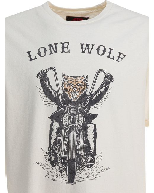 GALLERY DEPT. White "Lone Wolf" T-Shirt for men