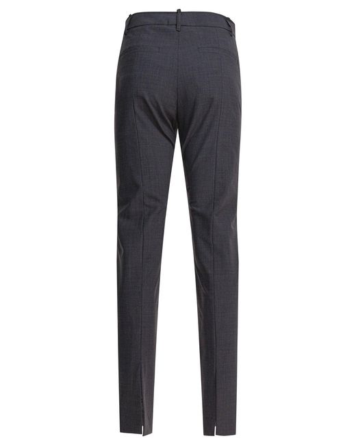 McQueen Blue Wool Pants