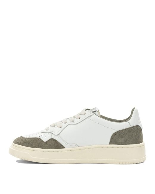 Autry White Medalist Low Low-Top Sneakers