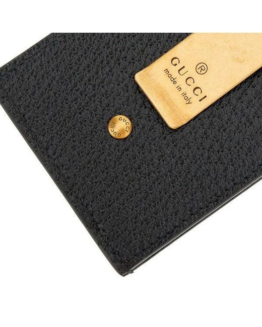 Gucci Black Gg Marmont Cardholder for men