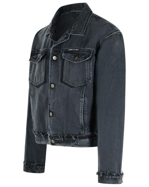 Maison Margiela Blue Cotton Jacket for men
