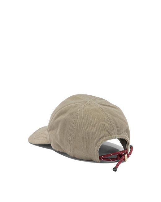 Miu Miu Natural Baseball Cap With Logo
