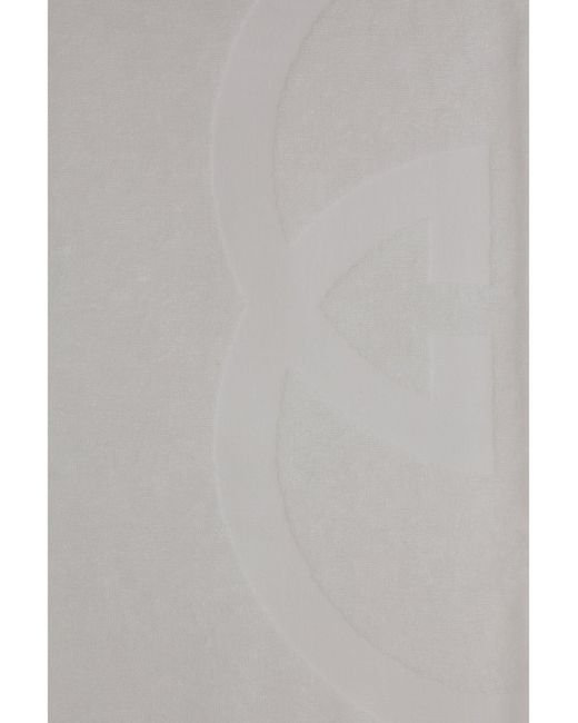 Gucci White Cotton Terry Towel With Web