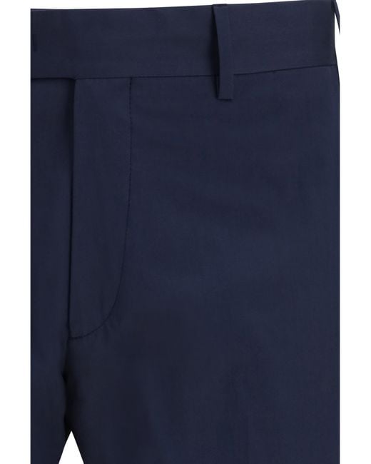 Germano Blue Tailored Cotton Pants Color 202 for men