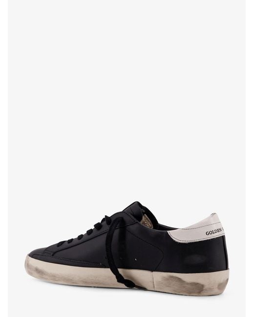 Golden Goose Deluxe Brand Black Deluxe Brand Super Star Leather Sneakers for men