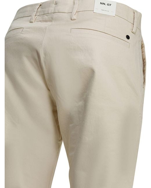 NN07 Natural Theo Trousers White for men