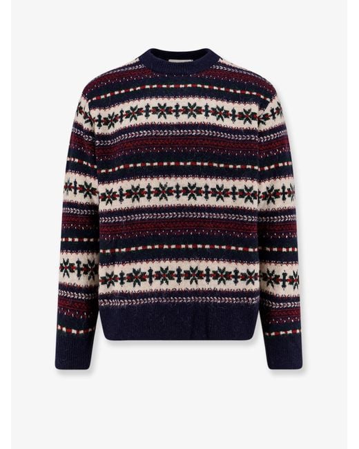 DUNST Blue Fairisle Sweater
