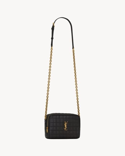 Saint Laurent White "Camera Bag" Crossbody Bag