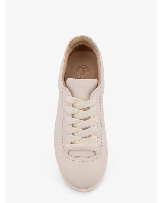 Reference White The Cassetta Leather Sneakers for men