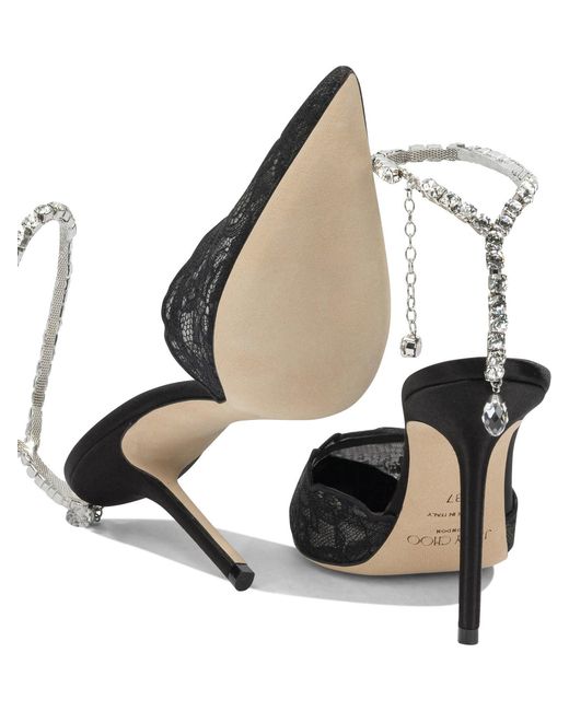 Jimmy Choo Black "Saeda 100Mm" Pumps