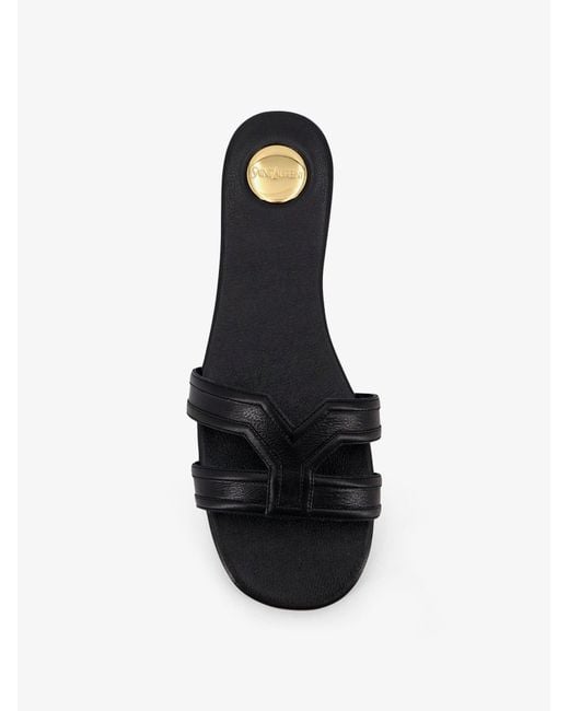 Saint Laurent White Mabrouka Leather Sandals