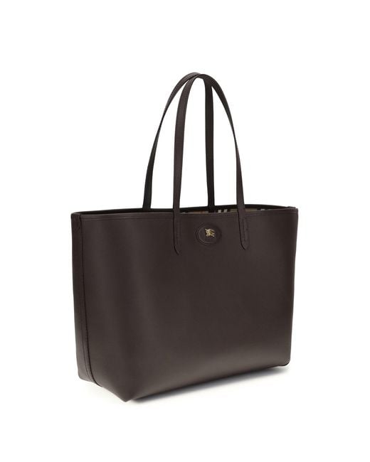 Burberry Black Bloomsbury Medium Reversible Tote Bag
