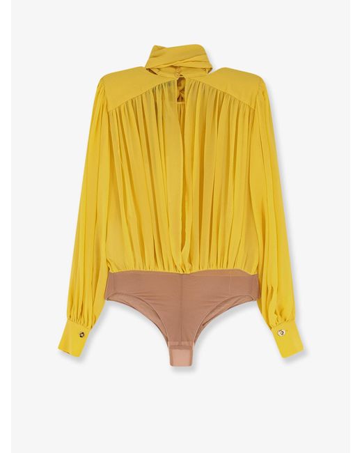 Elisabetta Franchi Yellow Shirts Seta