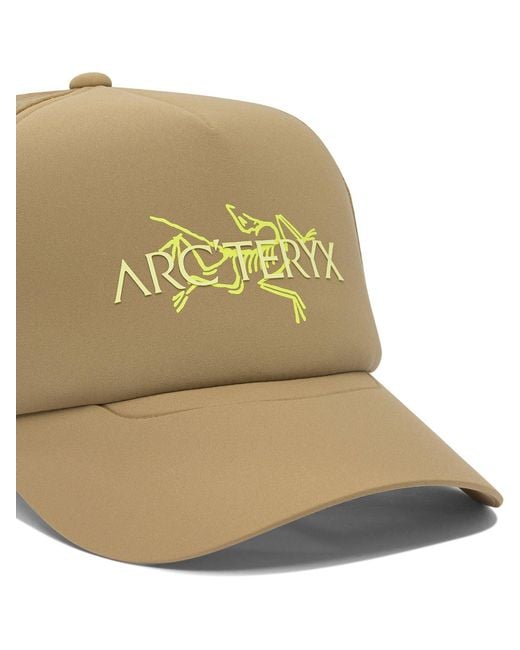 Arc'teryx Natural "Brid Word" Trucker Hat for men