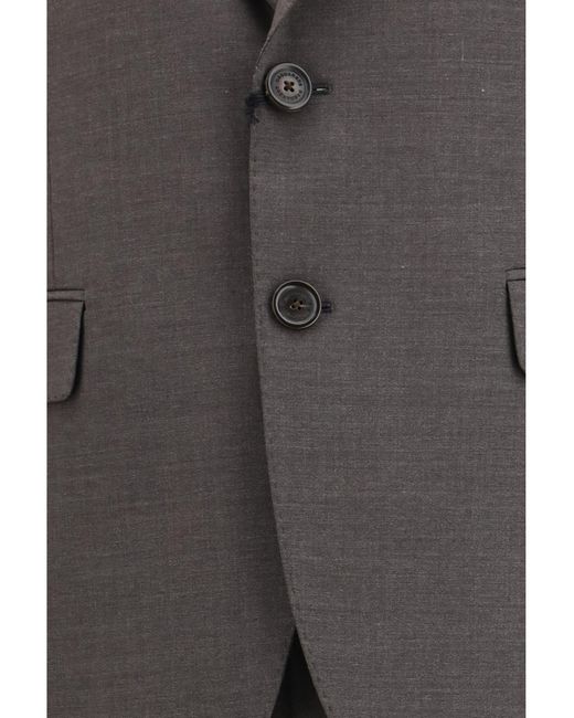 DSquared² Gray Single-Breasted Wool-Blend Suit for men