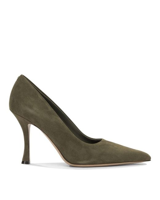 Ferragamo Green Elydea 95Mm Pumps