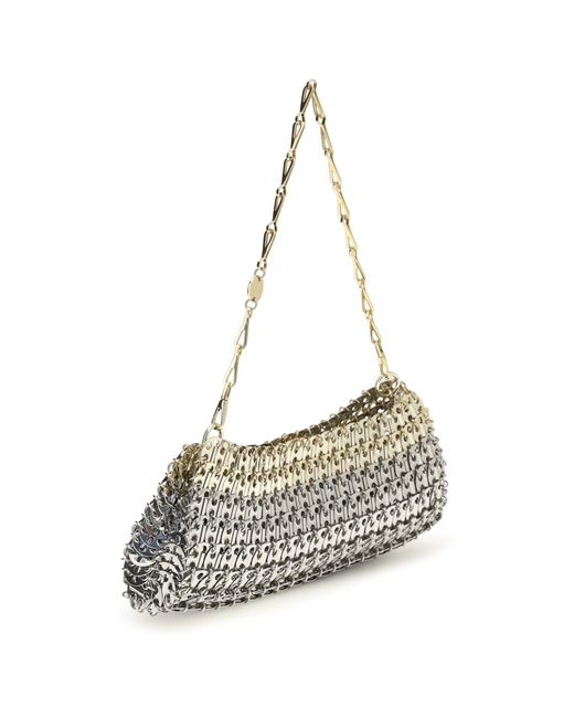 Rabanne White Skyline Clutch/Light
