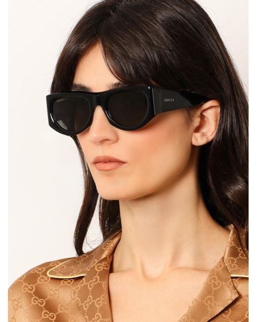 Gucci Black Acetate Sunglasses