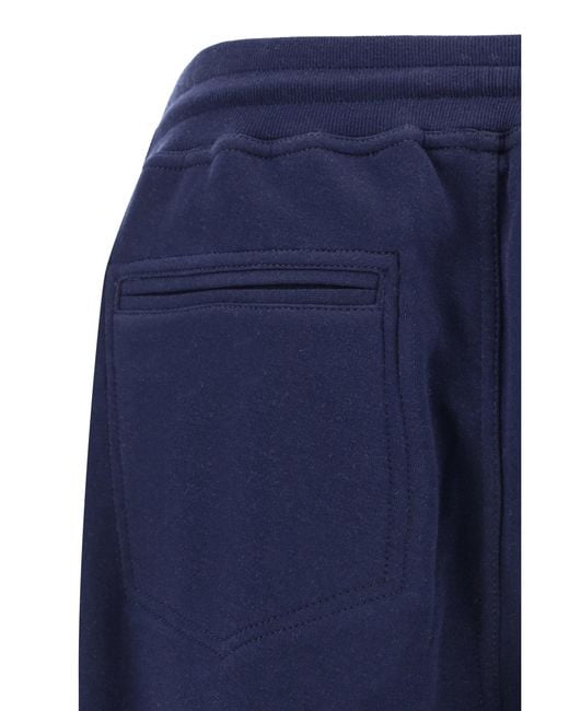 Brunello Cucinelli Blue Pantaloni Della Tuta for men