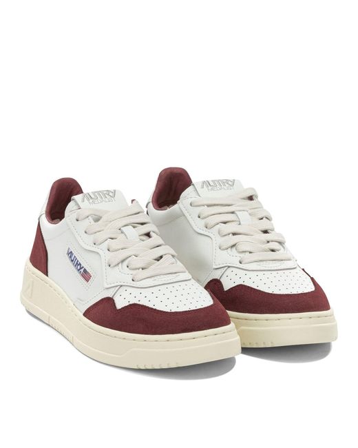Autry White Medalist Low Sneakers