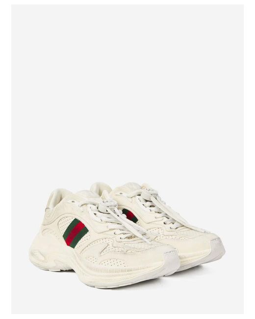 Gucci White 2.0" Sneakers