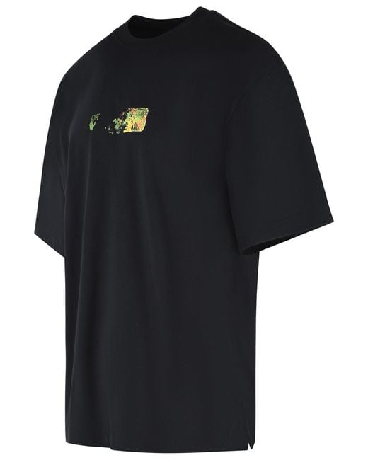 Off-White c/o Virgil Abloh Black 'Spices Arrow' Cotton T-Shirt for men