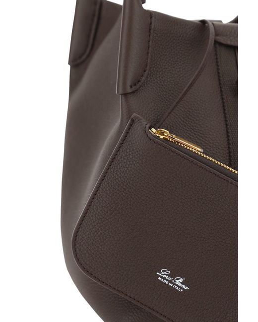 Loro Piana Brown Small Bale Bucket Bag