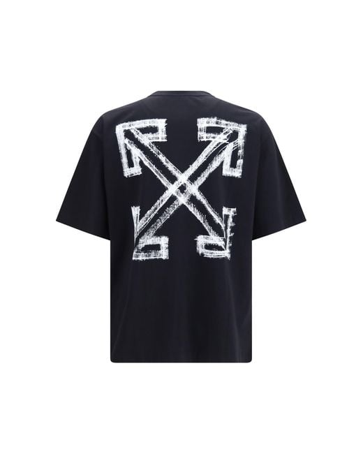 Off-White c/o Virgil Abloh Blue Motion Arrow Skate T-Shirt for men