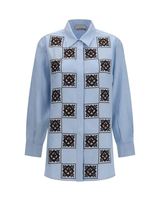 ALÉMAIS Blue Grace Shirt Pale