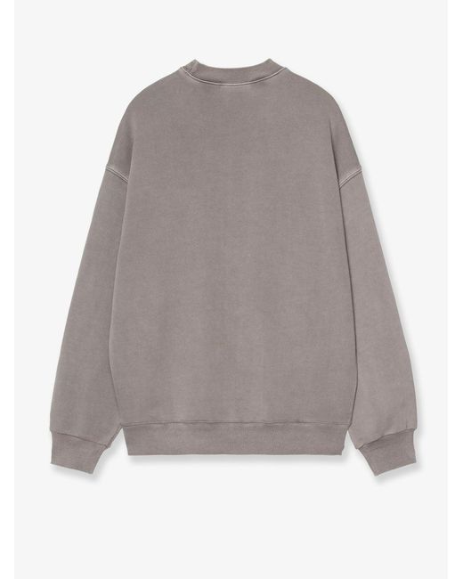 Carhartt Gray Nelson Cotton Sweatshirt for men