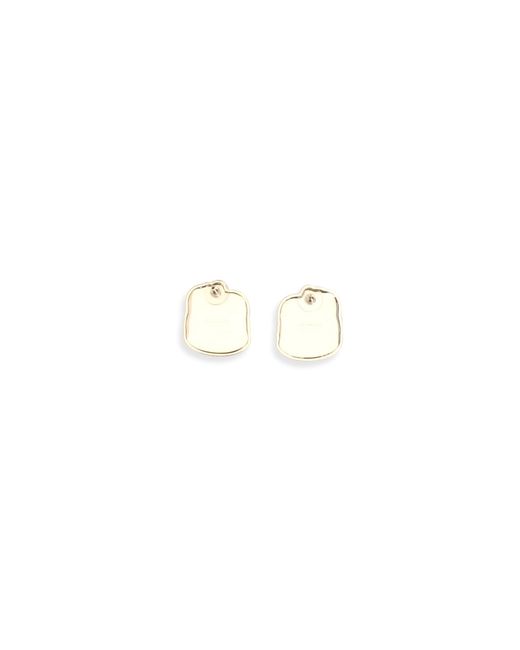 Self-Portrait White Crystal Knot Earrings