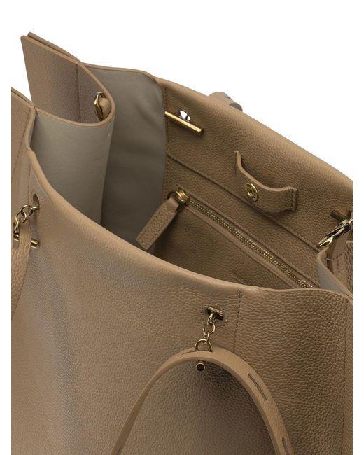 MINOBOSSI Natural Leather Shoulder Bag