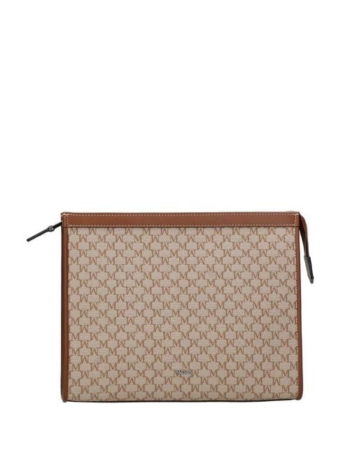 Max Mara Brown "Mm Trousse" Pouch