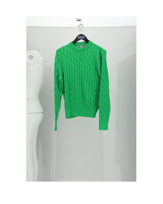 Dior Green Knit Sweater Cotton