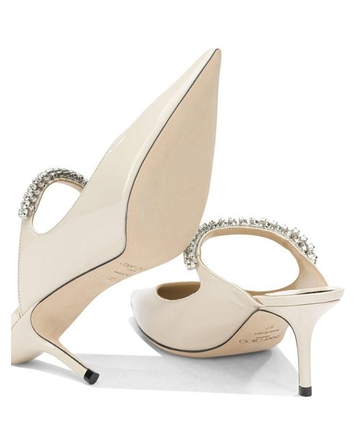 Jimmy Choo White "Bing 65Mm" Mules
