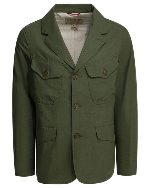 Manifattura Ceccarelli Green "Bush" Lightweight Jacket for men