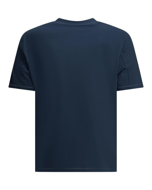 Brunello Cucinelli Blue Crewneck T-Shirt for men