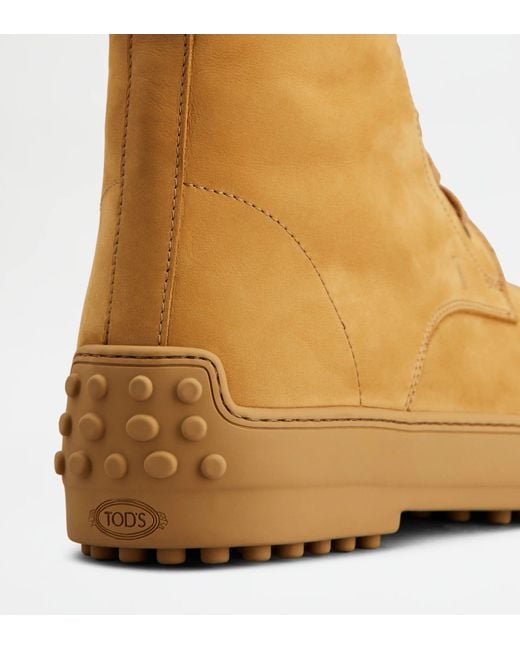 Tod's Brown Gommino Ankle Boots
