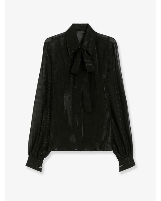 Max Mara Black Shirts Seta Poliammide